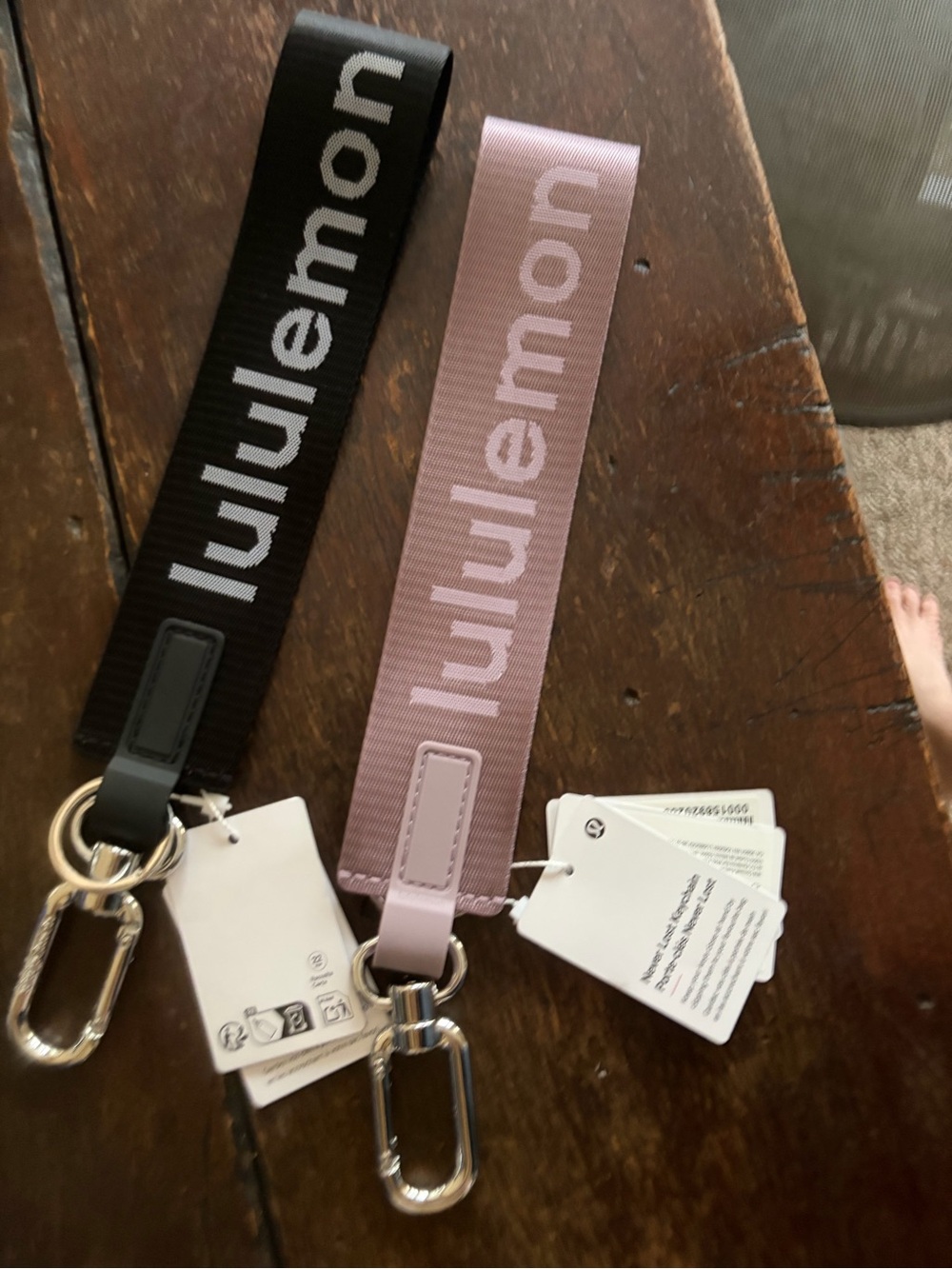 lululemon never lost key chains (you get both)